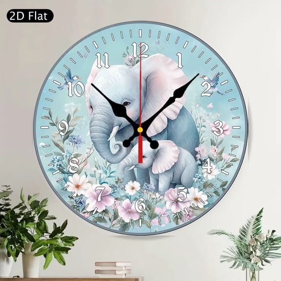 Rustic Wine Country Vineyard Grapes Round Wall Clock Silent Non Ticking Kitchen Dining Room Decor