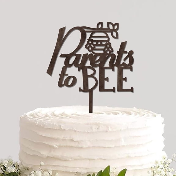 Rustic Wood Baby Shower Cake Topper Parents to Be Not Edible Cake Insert Topper for Baby Baptism New Baby Gender Reveal Party Baby Birthday Funny Cake Decorations Newbaby Welcome Theme Party Decor