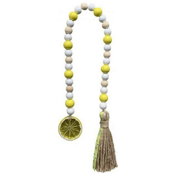 Rustic Wood Bead Garland Tassel for Jar Vase Farmhouse Home Wall Hanging Decor