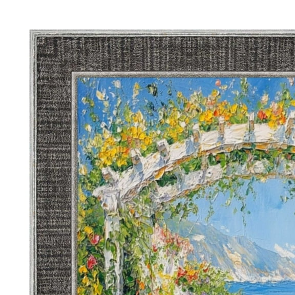 Rustic Wood Black Silver Picture Frame 30x40 frame