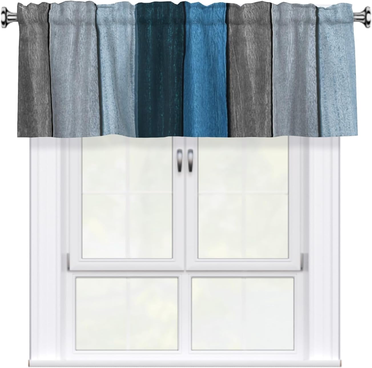 Rustic Wood Board Window Treatment Valance 54