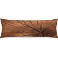 thumbnail image 1 of Rustic Wood Body Pillow Cover, 20"x54", Brown Microfiber Polyester, 1 of 6