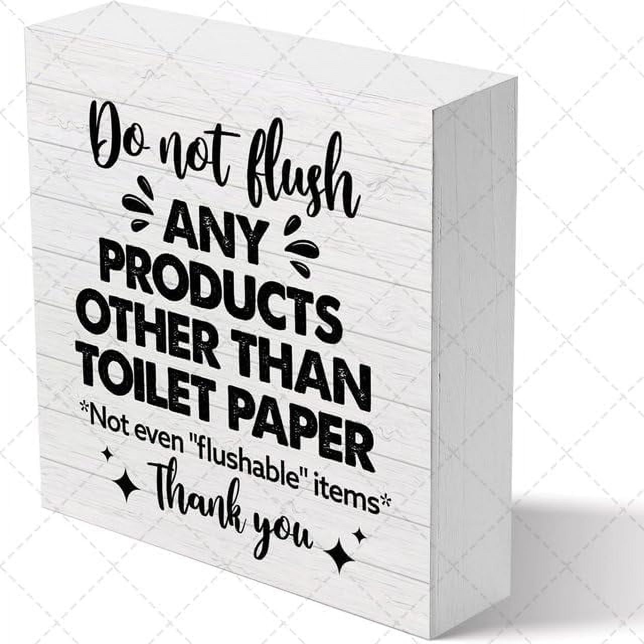 2 Stück „Bitte Nur Toilettenpapier Spülen“ Schild – Metall, 25,4x17,8 Cm, Wetterfest, Mit Vorgebohrten Löchern