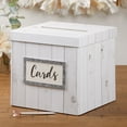 thumbnail image 1 of Rustic Wood Card Box, 1 of 8