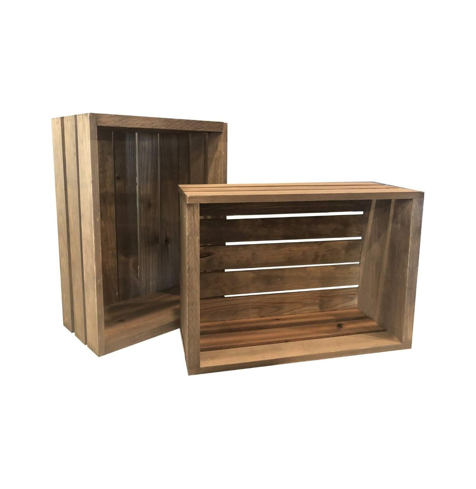 Rustic Wood Crates Set of 6
