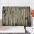 thumbnail image 1 of Rustic Wood Cutting Board, Aged Planks Pattern Vintage Style Composition Carpenter Themed Photography, Decorative Tempered Glass Cutting and Serving Board, in 3 Sizes, by Ambesonne, 1 of 5