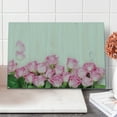 thumbnail image 1 of Rustic Wood Cutting Board, Blossoming Rose Bouquet on Pastel Toned Planks Vintage Style Arrangement, Decorative Tempered Glass Cutting and Serving Board, in 3 Sizes, by Ambesonne, 1 of 2