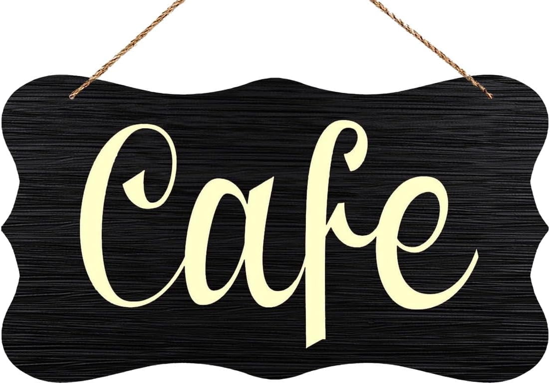 Rustic Wood Decor Sign - Cafe Barista Coffee Shop Theme - Walmart.com