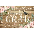 thumbnail image 1 of Rustic Wood Graduation Backdrop Eucalyptus Leaves Boho Floral Congrats Grad Class of 2025 Decorations Background Pink Flower Congratulations Graduate Prom Baby Shower Banner Photo Booth, 1 of 10