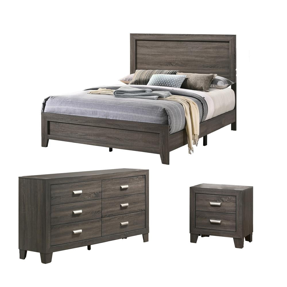 rustic grey dresser and nightstand set Haven Modern Farmhouse Rustic Bedroom Set — Crafters and Weavers