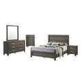 thumbnail image 1 of Rustic Wood Gray 5pc Bedroom Set in Full Size with Chest, 1 of 4