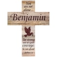 thumbnail image 1 of Rustic Wood Never Alone Cross, 1 of 2