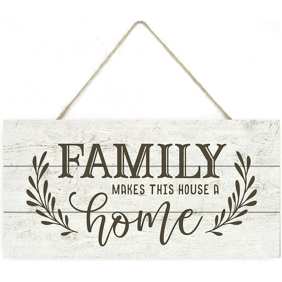 Rustic Wood Sign Hanging Wall Decor Family Makes This House A Home Wooden Plank Sign 10x5 Inch