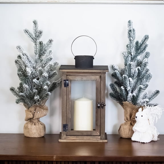Rustic Wooden Candle , Large Brown, Perfect for Home Decor & Outdoor Use