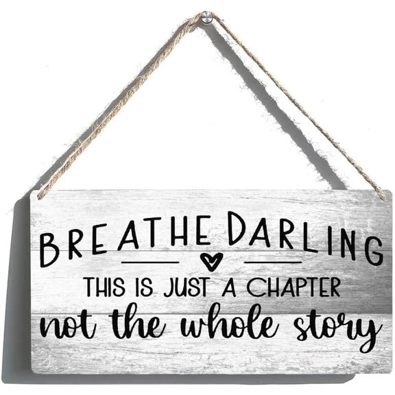 Rustic Wooden Door Hanging Wall Art Sign This Is Just A Chapter Not The Whole Story Sign Door Sign Wall Decor Sign Personalized Welcome Sign Home Decor Sign Gift 12 X 6 Inch, wood9