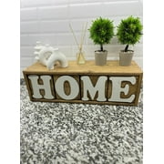 Rustic Wooden HOME Decorative Block Letter Set   Home Decor, Tabletop & Shelf Accessory