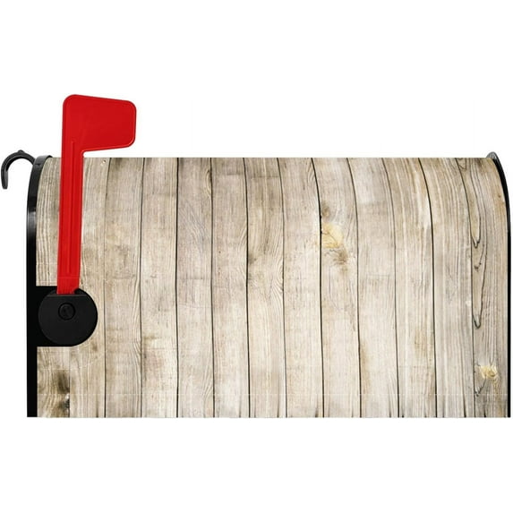 Rustic Wooden Mailbox Cover Abstract Woods Grunge Wood Grain Vintage Thanksgiving Magnetic Mailbox Covers for Home Outdoor Easter Mail Box Post Letter Cover Standard Size 18x21 Inch