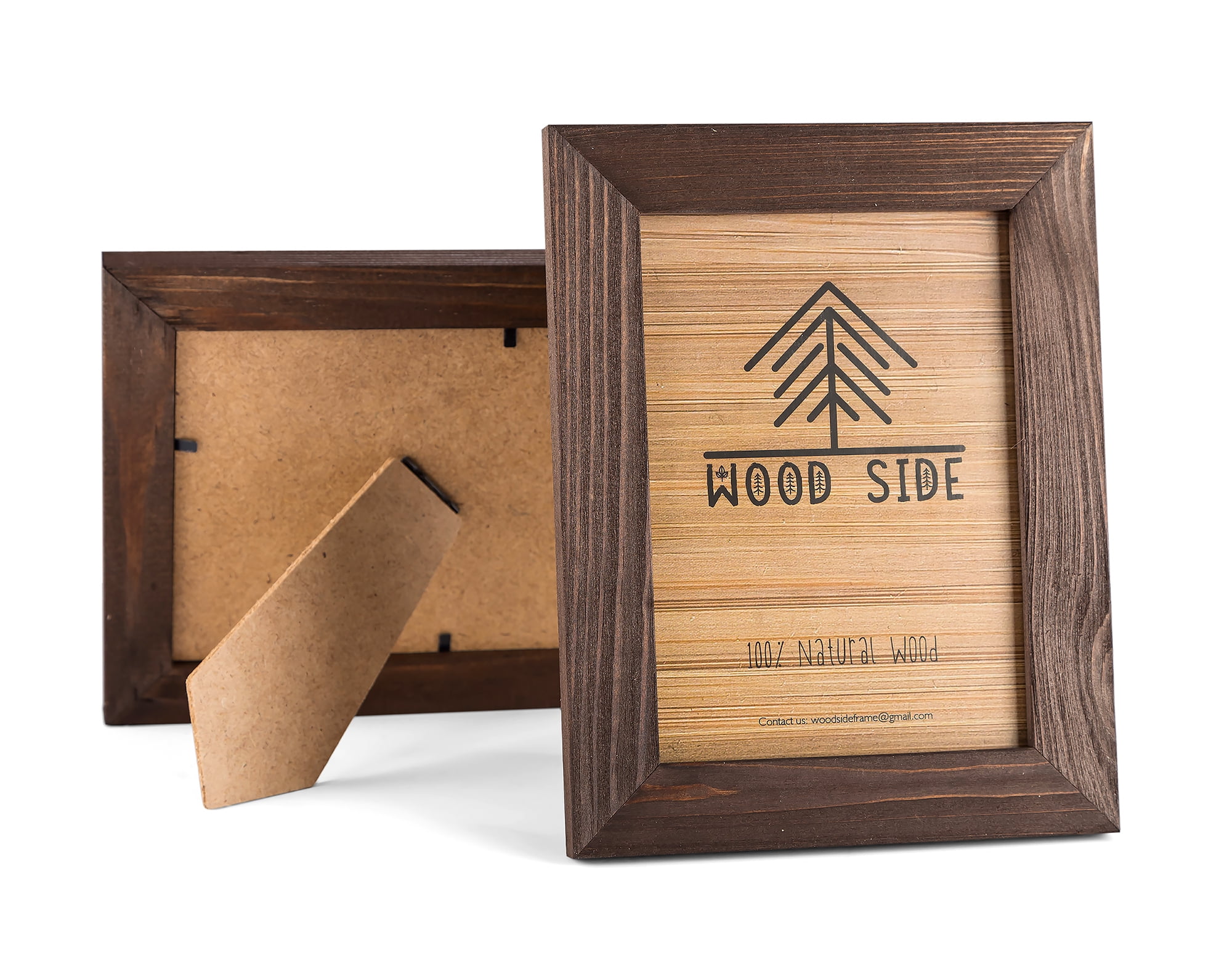 Rustic Wooden Picture Frames 3.5x5 Inch Set of 2100 Natural Solid