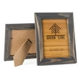 thumbnail image 1 of Rustic Wooden Picture Frames 4x6 - Set of 2-100% Natural Eco Solid Wood and High Definition Real Glass for Tabletop and Wall Mounting Photo Frame - Grey, 1 of 7
