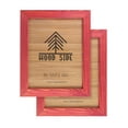 thumbnail image 1 of Rustic Wooden Picture Frames 8x10 - Red - Set of 2 - 100% Natural Eco Solid Wood and High Definition Real Glass for Wall Hanging Photo Frame, 1 of 7