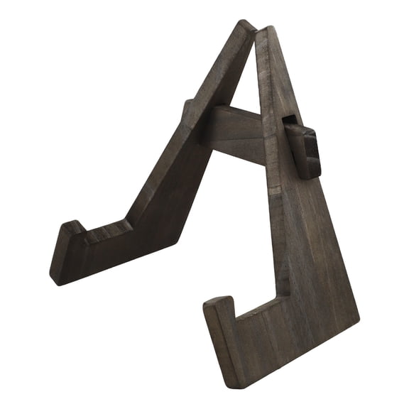 Rustic Wooden Plate Stand - 9inch Sturdy Display Easel for Photos & Memorabilia