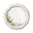 thumbnail image 1 of Sintosin Rustic Wooden Round Bathroom Mirror 9.1", Hanging Distressed Finish White Vintage Small Wall Mirror Decor, Farmhouse Decorative Porthole Mirrors for Wall Mounted, 1 of 8