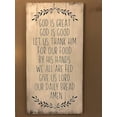 thumbnail image 1 of Rustic Wooden Signs Emily God is Great God is Good Let Us Thank Him for His Food Sign Dining Room Decor Sign Wall Art Decor Kitchen Cafe Pub Decor Gift 12x16 INCH, 1 of 4
