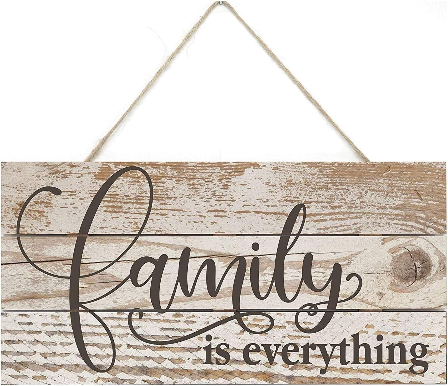 Rustic Wooden Signs Family is Everything Rustic Wooden Plank Sign Wall ...