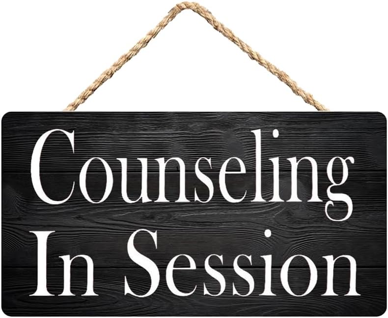 Rustic Wooden Signs For Home 8X12Inch Counseling In Session Wood Sign ...