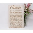 thumbnail image 1 of Rustic Wooden Signs Guest You are Welcome here, be at Your Ease Sign Wall Art Decor Kitchen Cafe Pub Decor Gift 8x12 INCH, 1 of 4