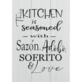 thumbnail image 1 of Rustic Wooden Signs This Kitchen is Seasoned with Sazon Adobo Sofrito & Love La Cocina The Kitchen Spanish Puerto Rican Sign Wall Art Decor Kitchen Cafe Pub Decor Gift 8x12 INCH, 1 of 4