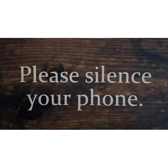 Rustic Wooden Signs Silence Your Phone Sign Welcome Sign Class In Session Sign Sign No Cell Phone Sign Wall Art Decor Kitchen Cafe Pub Decor Gift 6x12 INCH