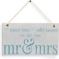 thumbnail image 1 of Rustic Wooden Signs with Sandy Toes Salty Rustic Wood Sign Wall Art Decor Kitchen Cafe Pub Decor Gift 8x12 INCH, 1 of 4