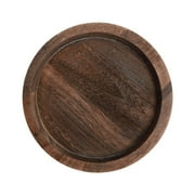 Rustic Wooden Tray Candle Holder,Plate Pillar Candle Tray Wood for Farmhouse Kitchen Countertop Coffee Table Home Decor