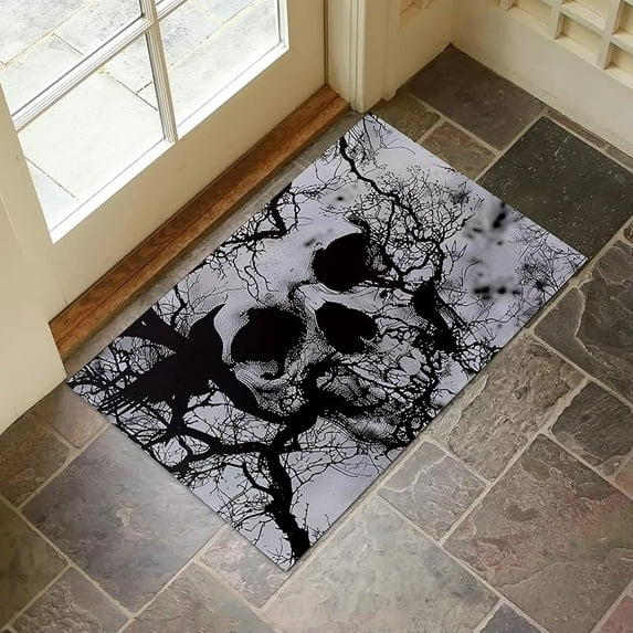 Rustic Woodland Deer Indoor Door Mat for Entryway, 24*36 Inch, Forest Floor Doormat for Home Decor, Non-Slip Rug Mat for Living Room, Kitchen, Bedroom, Gifts for Deer Lovers