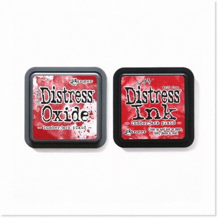 Rustic Woodsy Ink Bundle: Lumberjack Plaid Distress Oxide & Distress Pads, 2x3" Inkpads, Oct '22 Release