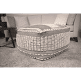 thumbnail image 1 of Rustic Wool and Cotton Large Pouf Cozy Seating & Home Decor, Timeless Design, Durable Materials, 1 of 7