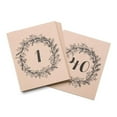 thumbnail image 1 of Rustic Wreath Table Number Cards - 1-40 - Pack of 40, 1 of 1