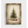thumbnail image 1 of Rustic Xmas Trees Canvas Print Poster Vintage Holiday Canvas Art Prints Painting Picture Artwork Home Bedroom Christmas Wall Decor No Frame, 1 of 8