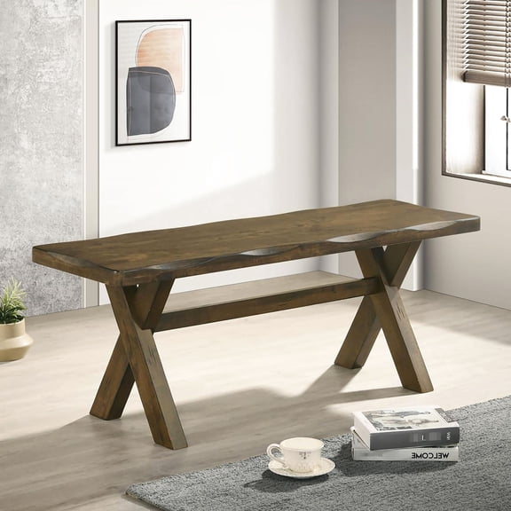 Rustic bench for various rooms / Serves as functional and decorative piece