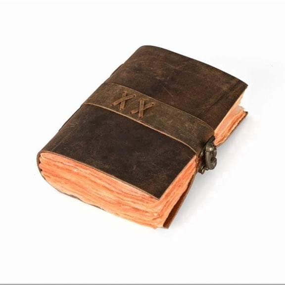 RusticVintage Genuine Buffalo Leather Journal Travel Diary Handmade Vintage Bound Notebook for Men & Women Antique Key Quality Unlined Antique Paper Perfect for Notes, Art Sketchbook 6x4 Inches