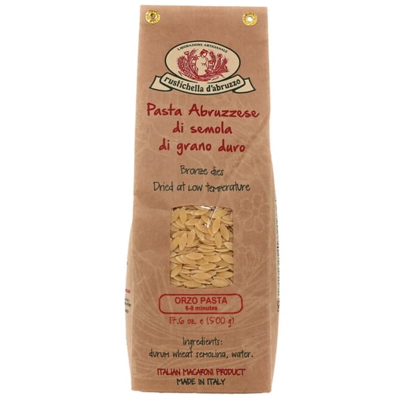 Rustichella d'Abruzzo Orzo Small Pasta in Brown Bags 1.1lb