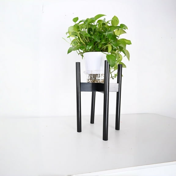 Rustics 2-Tier Wood Plant Stand, Adjustable Wooden Plant Stand, Scalable Wood Plant Display Rack, 2-Tier Natural Pines Designs for 10-12.6 Inch Pots in Living Room & Balcony Decor