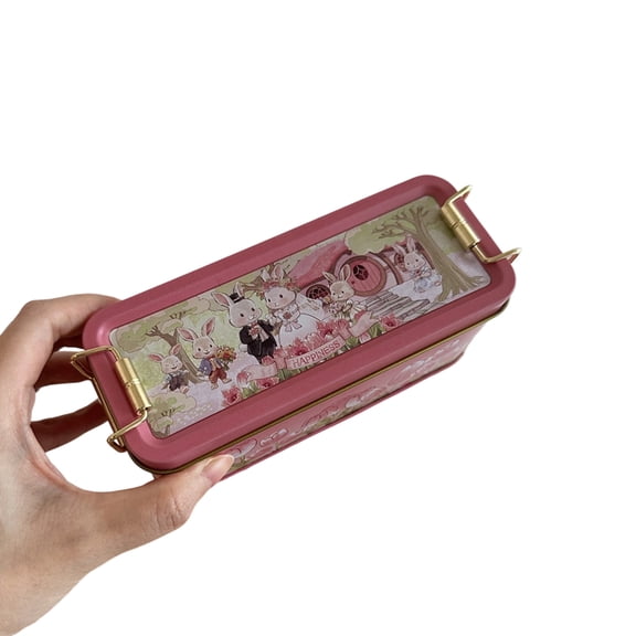 Rustics Metal Wedding Favor Box With Lid Sturdy Storage Tin For Parties Event Gifts