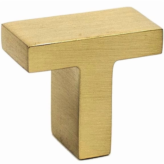 Rusticware 919SB 0.75 x 1.25 in. Modern Tee Door Knob - Satin Brass