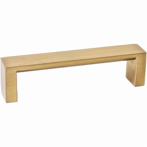 Rusticware 953SB 4 in. Center-to-Center Modern Square Door Pull - Satin Brass