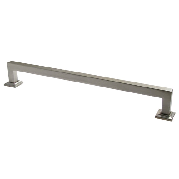 Rusticware 997SN Modern 9" Center To Center Square Handle / Large Cabinet Pull - Nickel