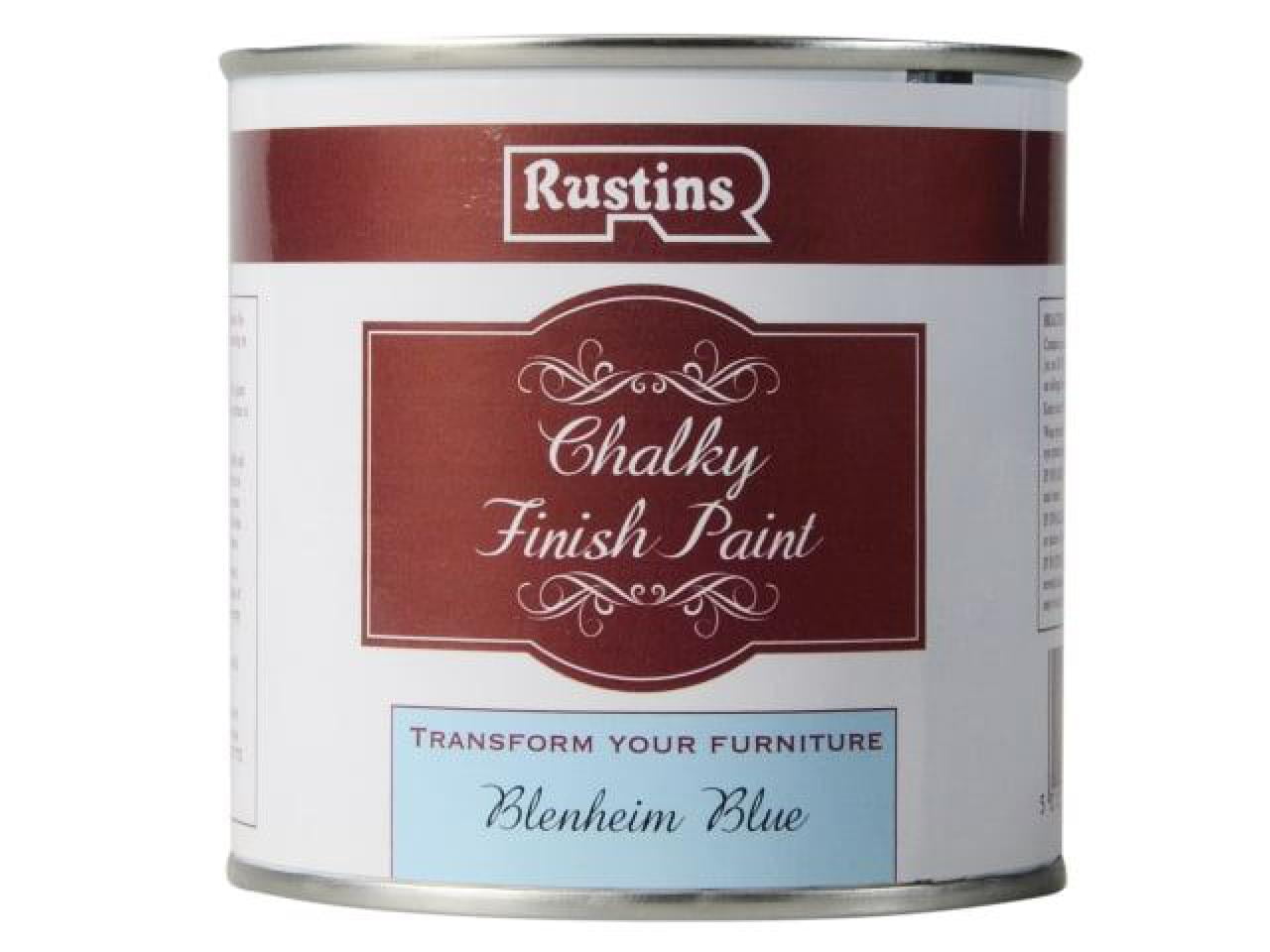 Rustins - Chalky Finish Paint Blenheim Blue 250ml