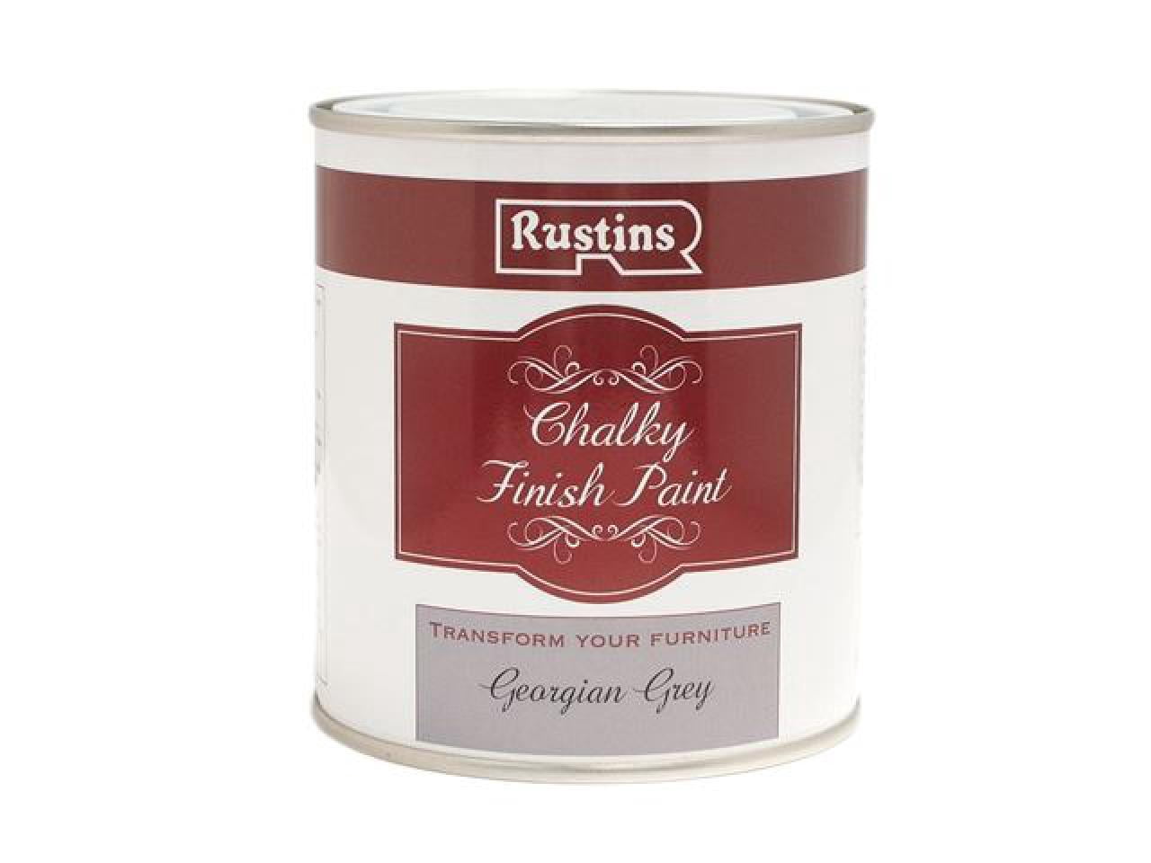 Rustins - Chalky Finish Paint Georgian Grey 250ml