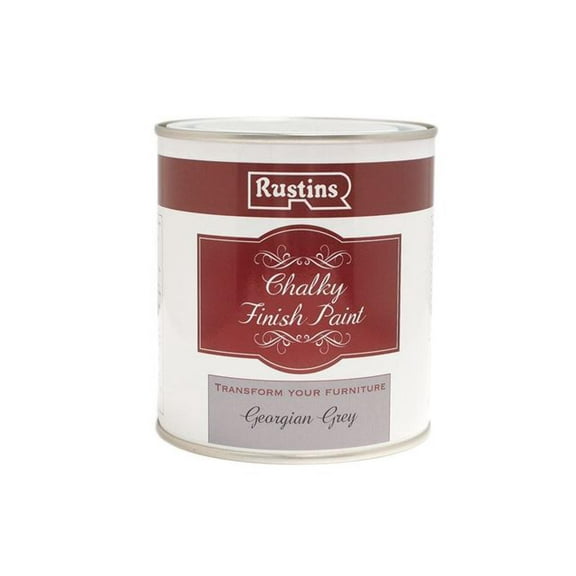 Rustins - Chalky Finish Paint Georgian Grey 250ml